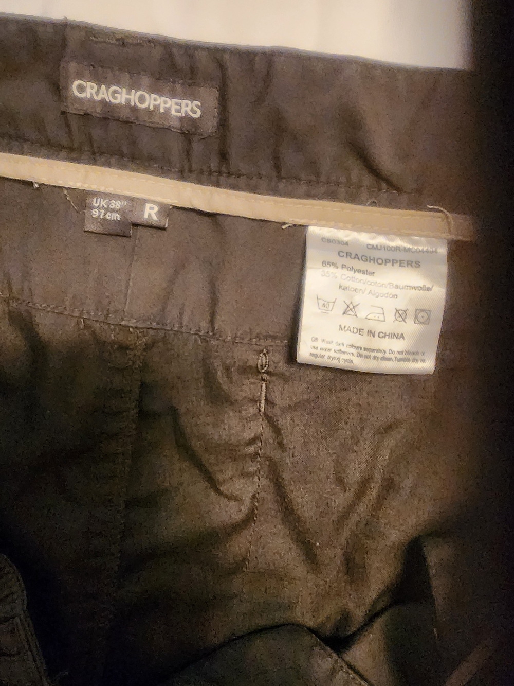 Craghoppers Men’s Dark Brown Hiking Pant
